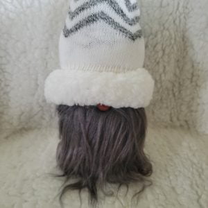 Gnome Medium Grey white hat