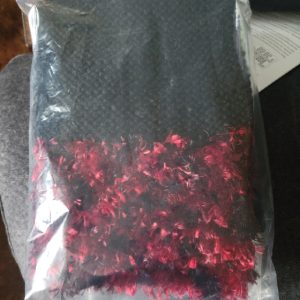 Scarf Black Red